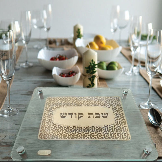 מגש חלה מפואר, עיצוב אקסקלוסיבי, דגם רשת