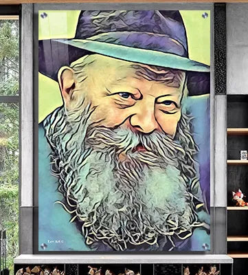 868 - ציור מיוחד ומודרני של הרבי מליובאוויטש