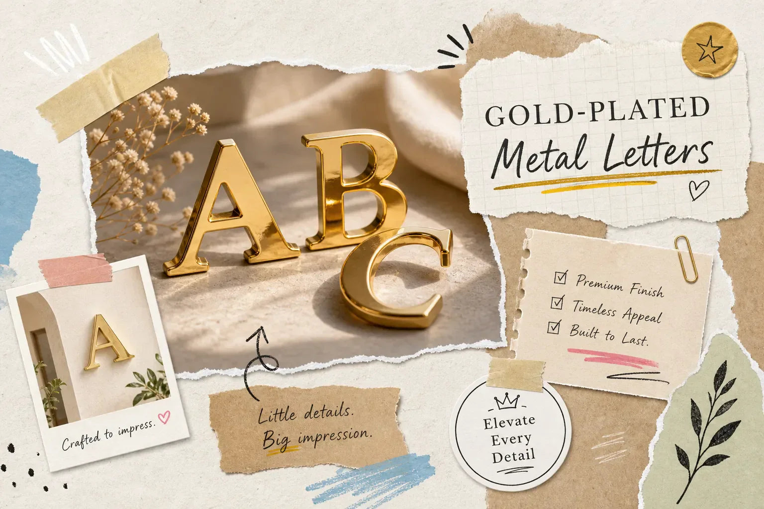 Gold-Plated Metal Letters: Complete Buyer's Guide | Aspaklaria