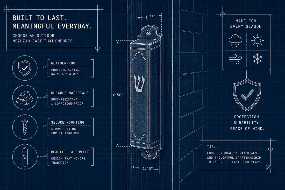 How to Choose an Outdoor Mezuzah Case That Lasts