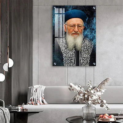 פורטרטים אמנותיים של הרב מרדכי אליהו להדפסה