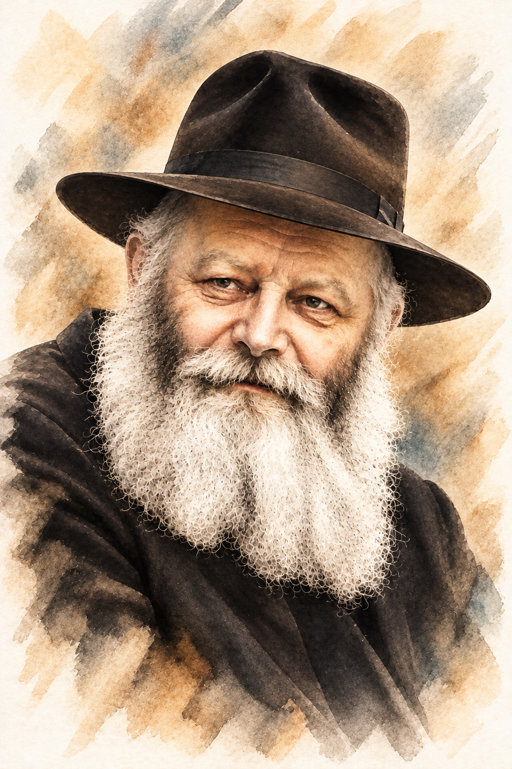 תמונת הרבי מליובאוויטש – דיוקן אמנותי מרגש