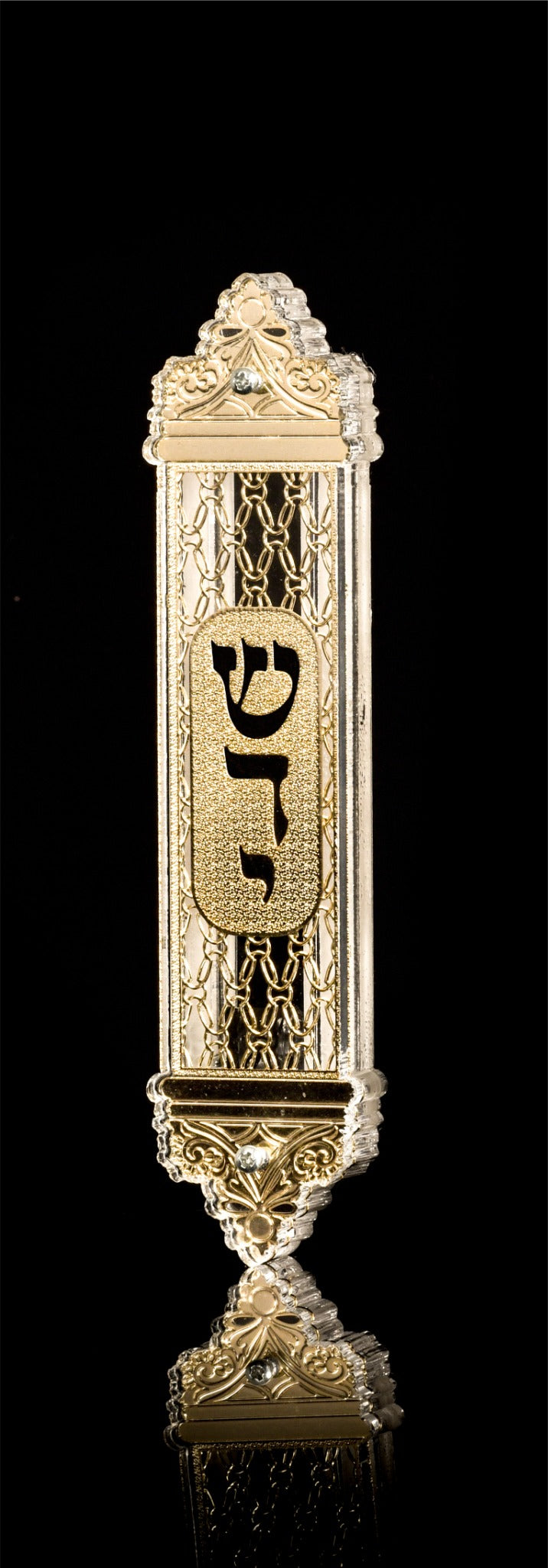 בית מזוזה מעוצב כתר רשת בהיר – דגם 94 – צילום מוצר