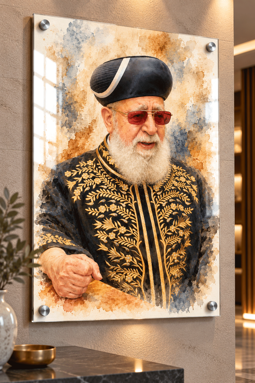 הרב עובדיה יוסף – תמונת יודאיקה אמנותית, הדמיית המוצר מבית אספקלריה