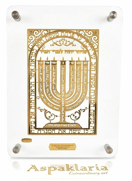 תמונה למנצח, צורת המנורה בזהב